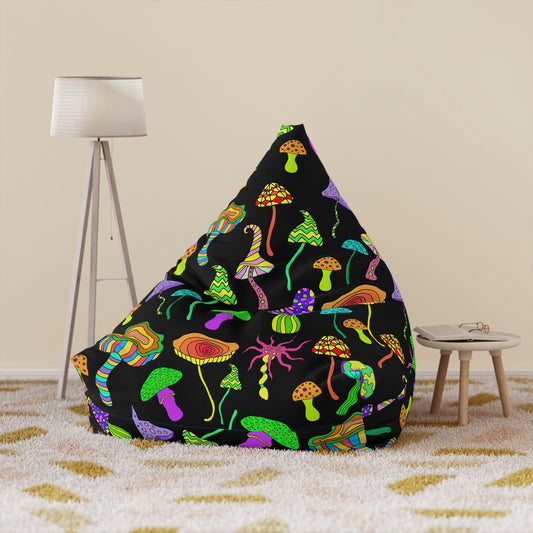 Happy Mushrooms Bean Bag Chair Cover