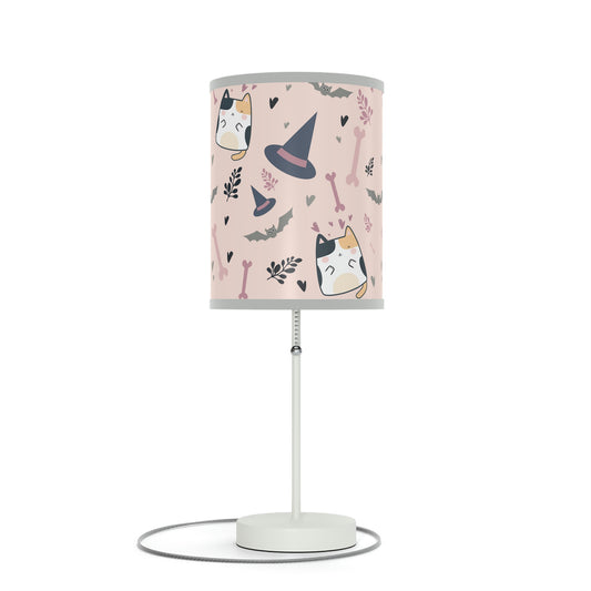 Halloween Cats and Bats Table Lamp