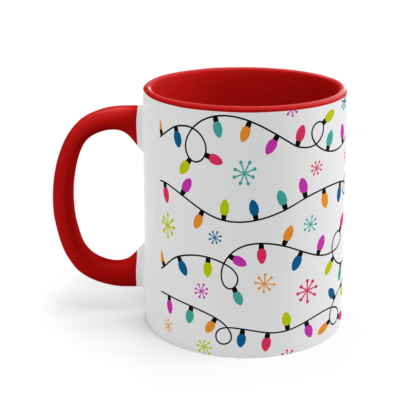 Christmas Lights Accent Coffee Mug, 11oz