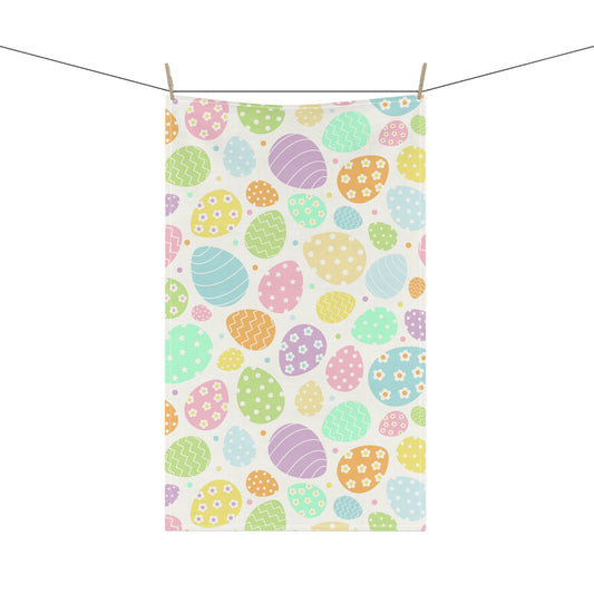 Colorful Easter Eggs Kitchen Towel