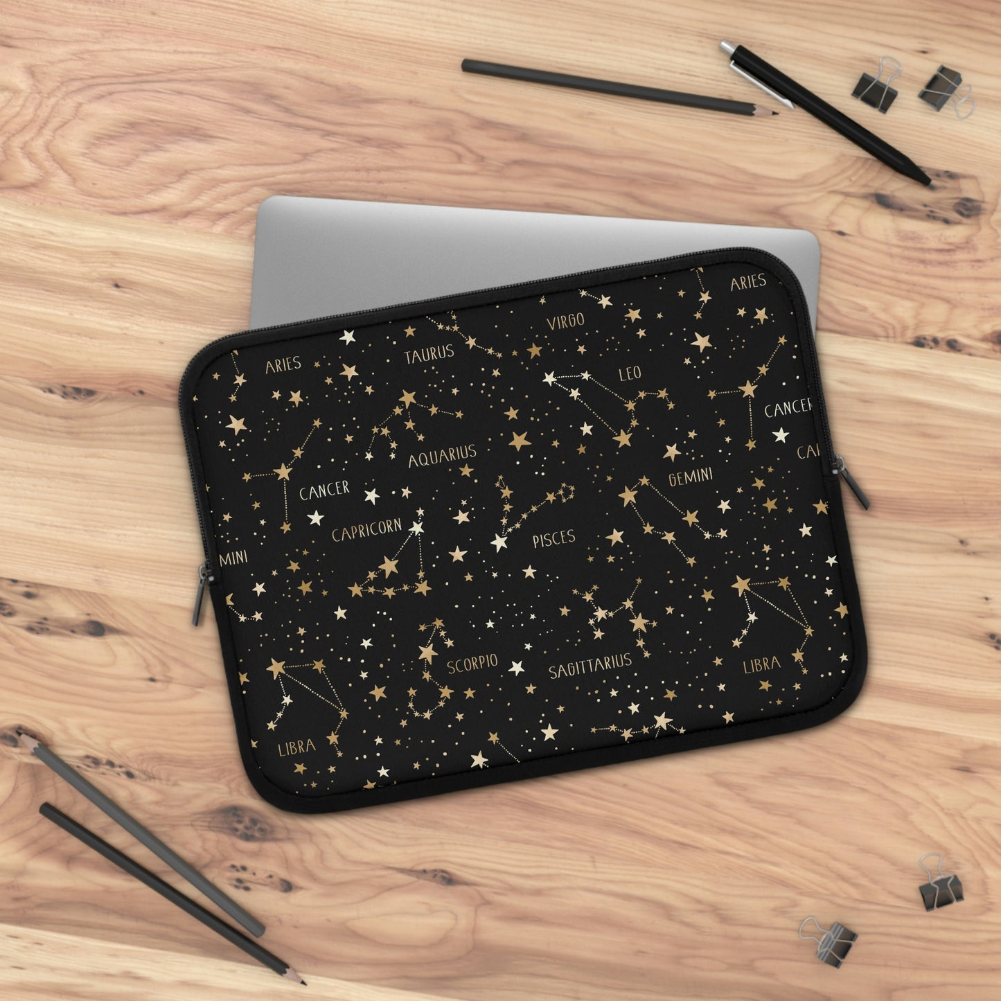 Stars and Zodiac Signs Laptop Sleeve