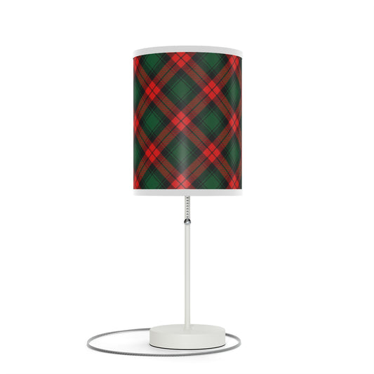 Red and Green Tartan Plaid Lamp