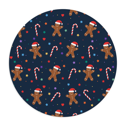Gingerbread and Candy Canes Mouse Pad