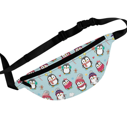Penguins in Winter Clothes Fanny Pack