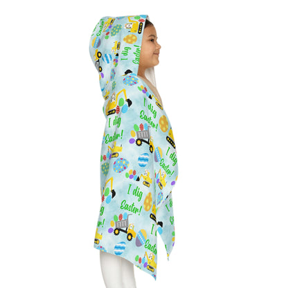 I Dig Easter Youth Hooded Towel