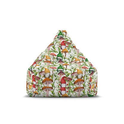 Gnomes and Mushrooms Bean Bag Chair Cover
