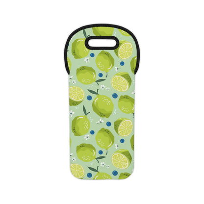 Limes and Blueberries Wine Tote Bag