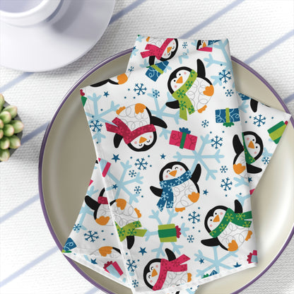Penguins and Snowflakes Napkins