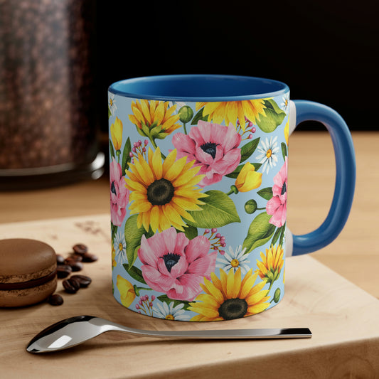 Sunflowers Accent Coffee Mug, 11oz