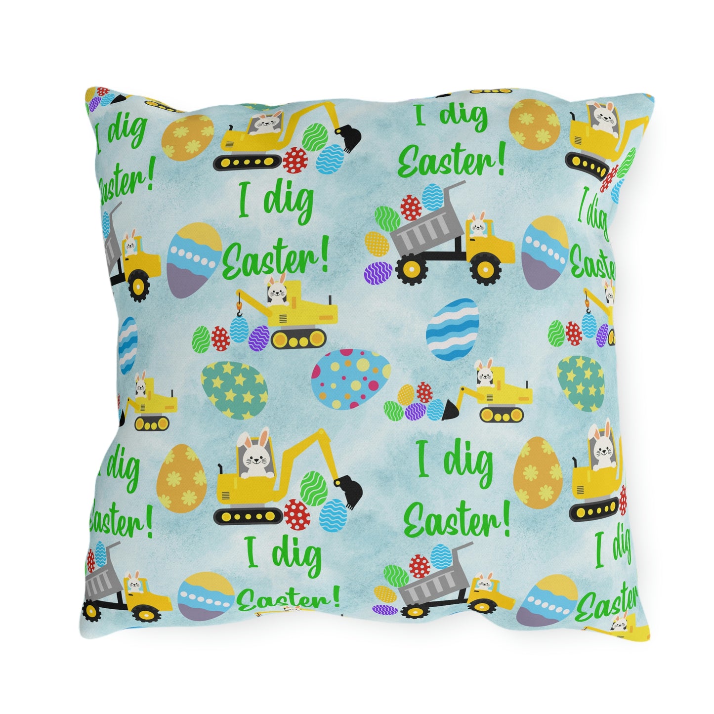 I Dig Easter Outdoor Pillow