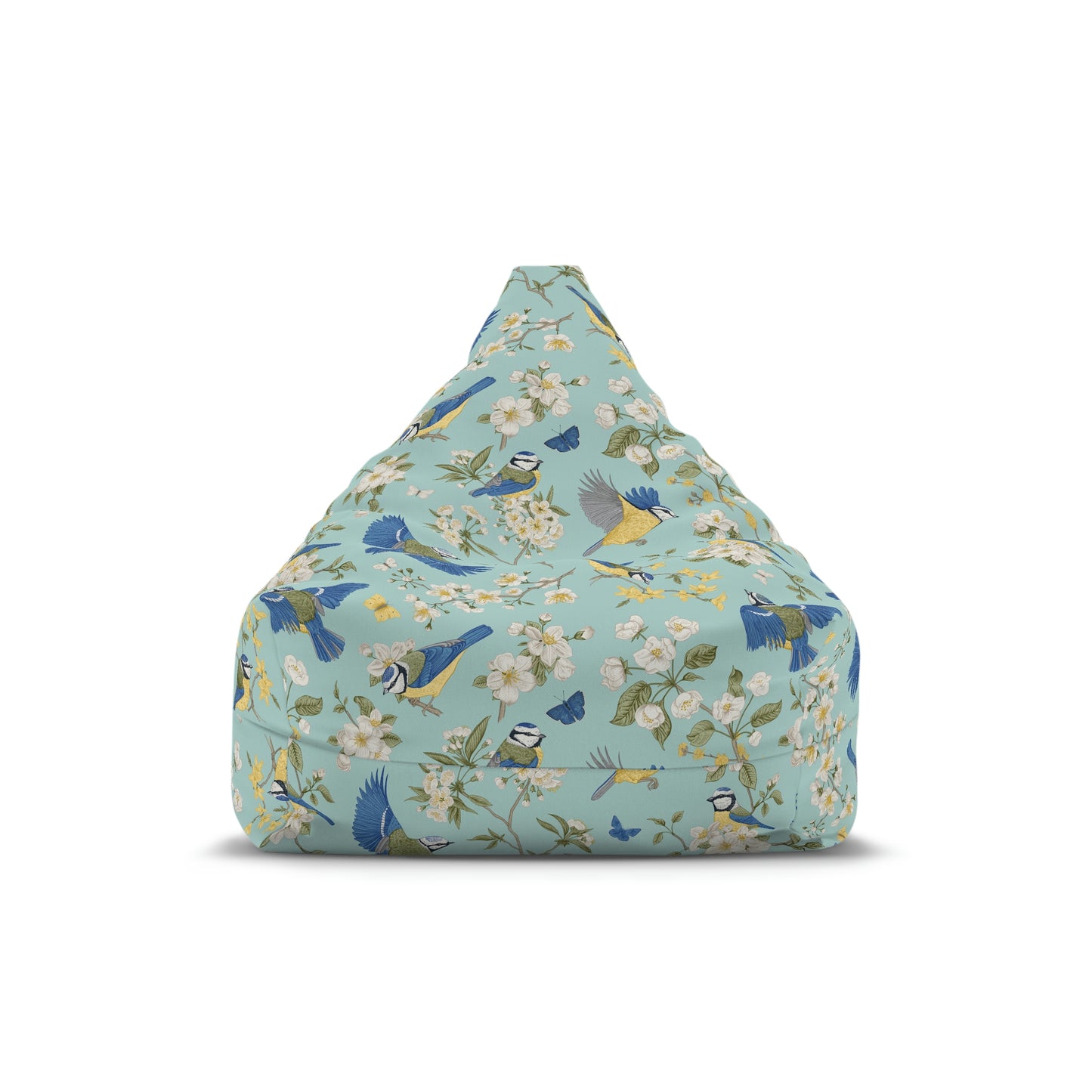 Chinoiserie Birds and Flowers Bean Bag Chair Cover