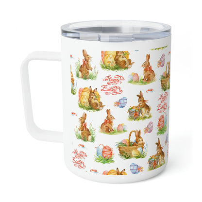 Easter Bunnies in Baskets Insulated Coffee Mug, 10oz