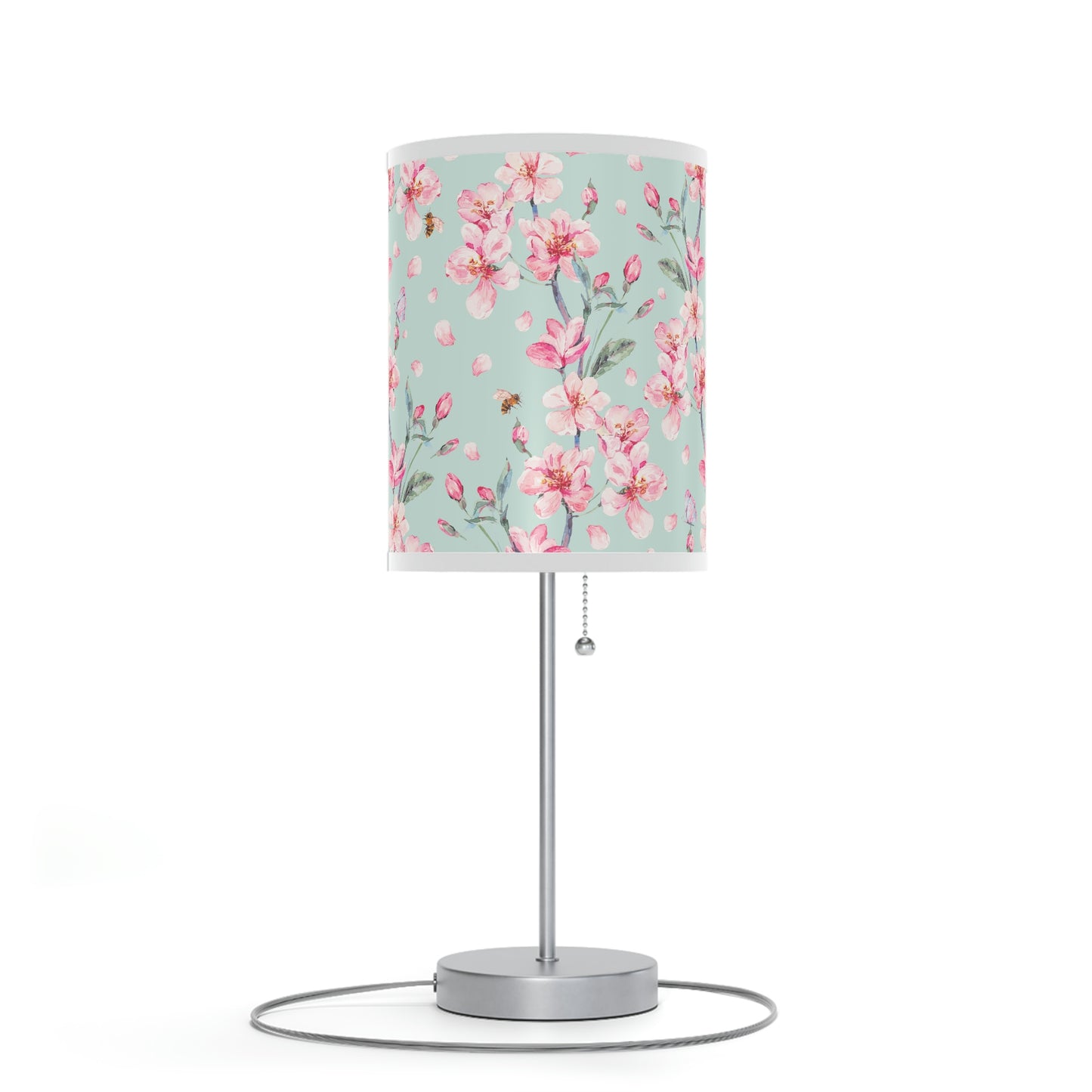 Cherry Blossoms and Honey Bees Table Lamp