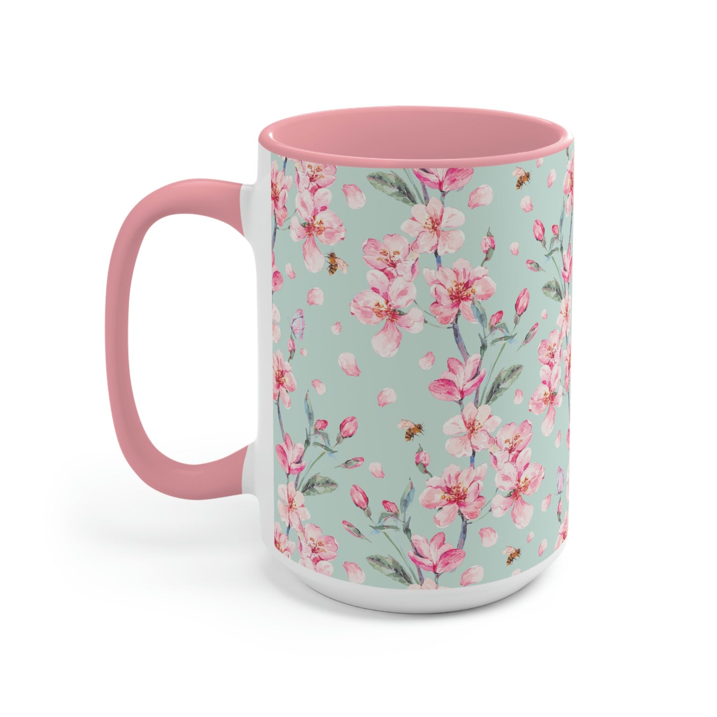 Cherry Blossoms and Honey Bees Accent Mug