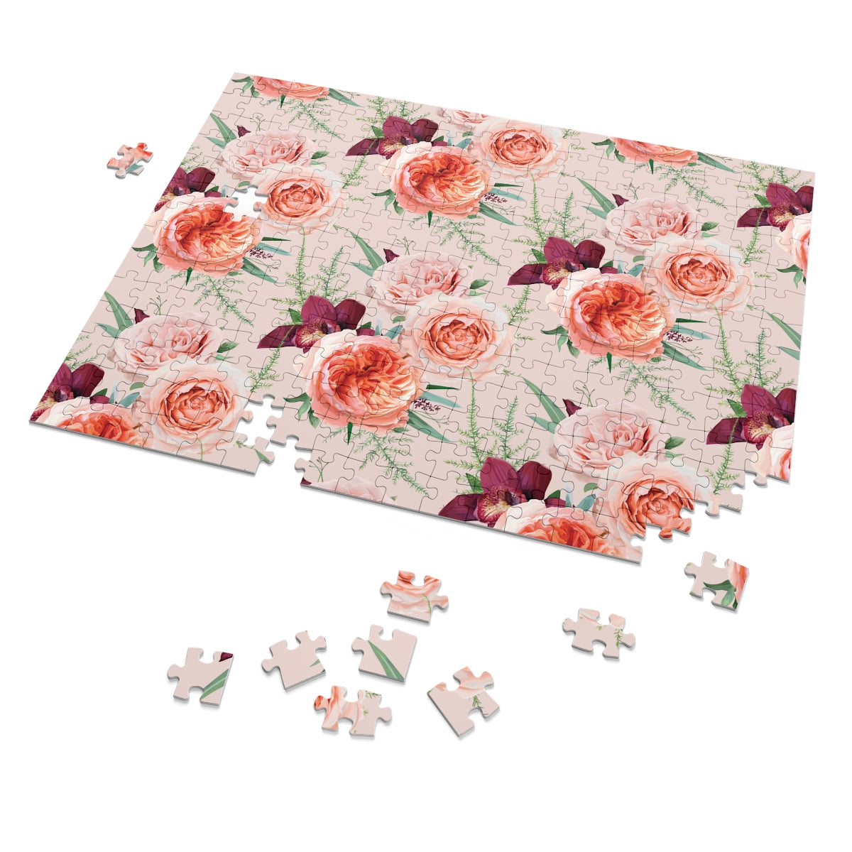 Blush Roses Jigsaw Puzzle (30, 110, 252, 500,1000-Piece)