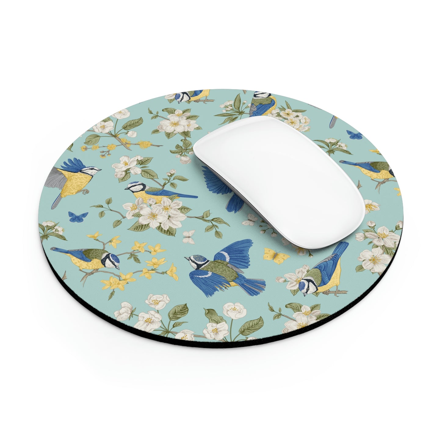 Chinoiserie Birds and Flowers Mouse Pad