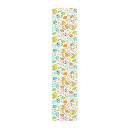 Pink and Blue Easter Bunnies Table Runner