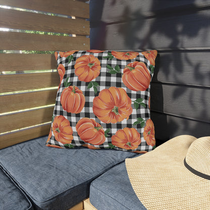 Farmhouse Pumpkins Outdoor Pillow