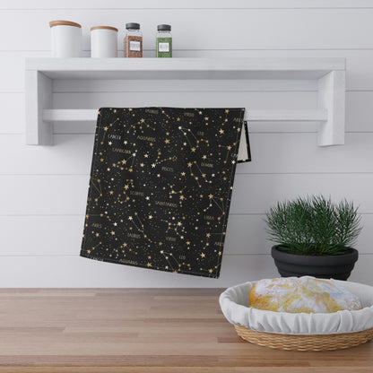 Stars and Zodiac Signs Kitchen Towel