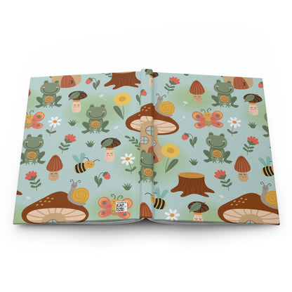Frogs and Mushrooms Hardcover Journal Matte