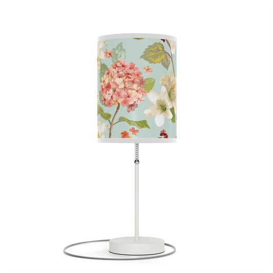 Autumn Hortensia and Lily Flowers Lamp