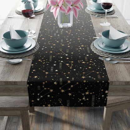 Stars and Zodiac Signs Table Runner