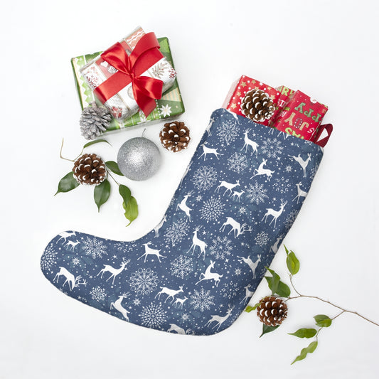 Reindeers and Snowflakes Christmas Stockings