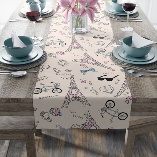 Eiffel Tower Table Runner (Cotton, Poly)