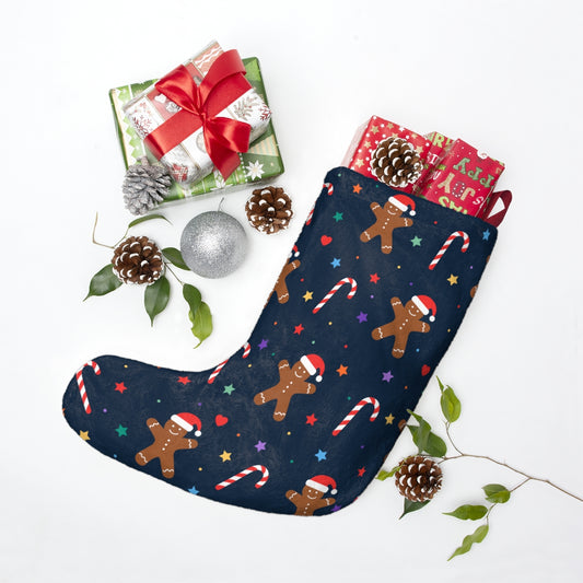 Gingerbread and Candy Canes Christmas Stockings
