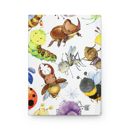 Ladybugs, Bees and Dragonflies Hardcover Journal Matte