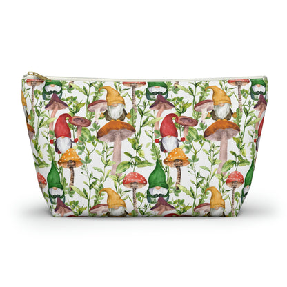 Gnomes and Mushrooms Accessory Pouch w T-bottom