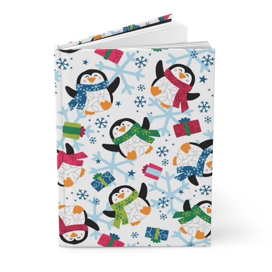 Penguins and Snowflakes Hardcover Journal Matte