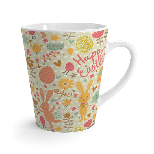 Easter Rabbits and Chickens Latte Mug