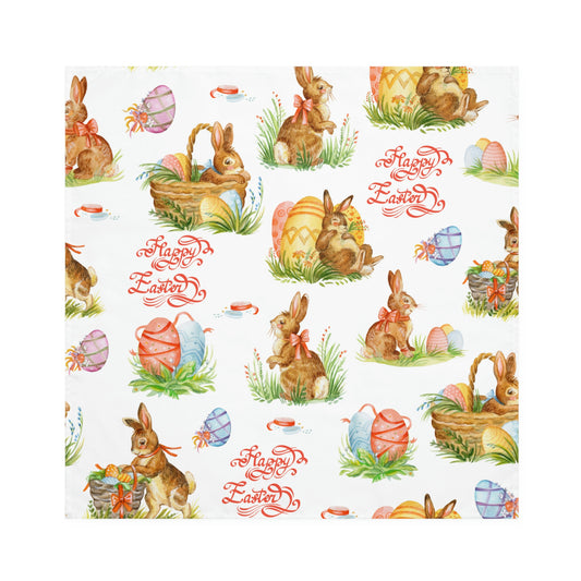 Easter Bunnies in Baskets Napkins Set of Four
