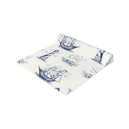 Vintage Ships Table Runner (Cotton, Poly)