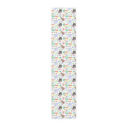 Easter Baskets, Carrots and Rabbits Table Runner (Cotton, Poly)