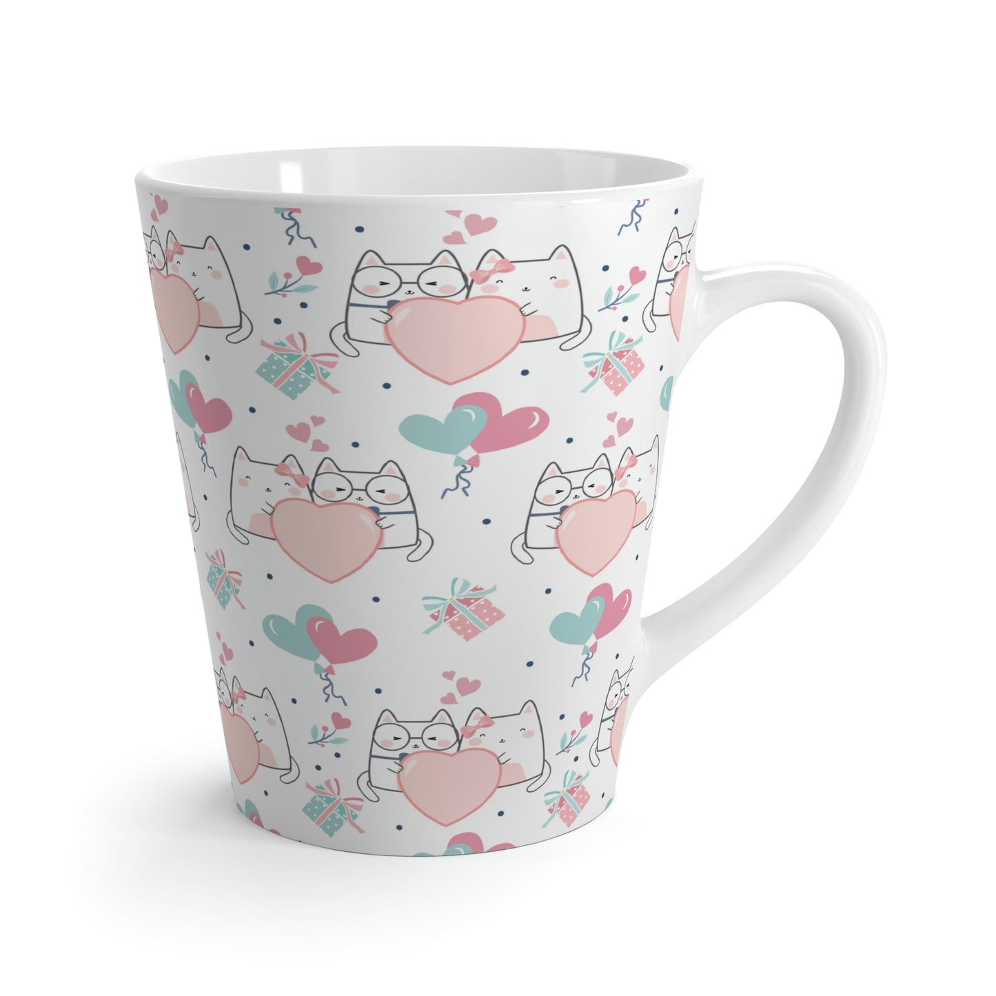 Kawaii Cats in Love Latte Mug