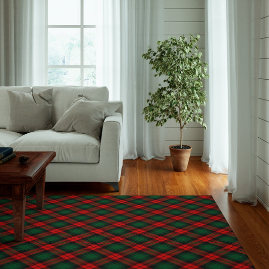 Red and Green Tartan Plaid Indoor Rug