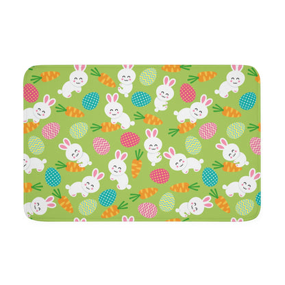 Bunnies and Eggs Memory Foam Bath Mat