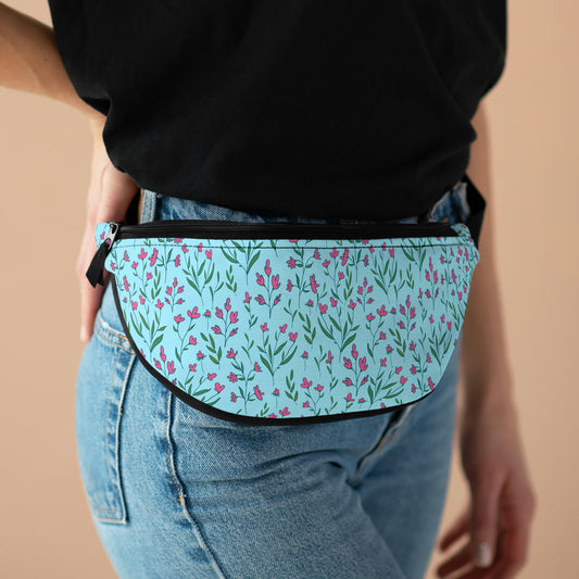 Bright Pink Flowers Fanny Pack