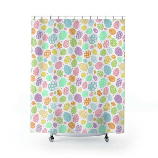 Colorful Easter Eggs Shower Curtain