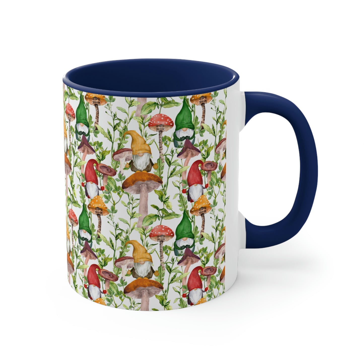 Gnomes and Mushrooms Accent Coffee Mug, 11oz
