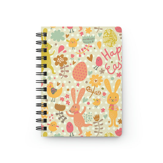 Easter Rabbits and Chickens Spiral Bound Journal