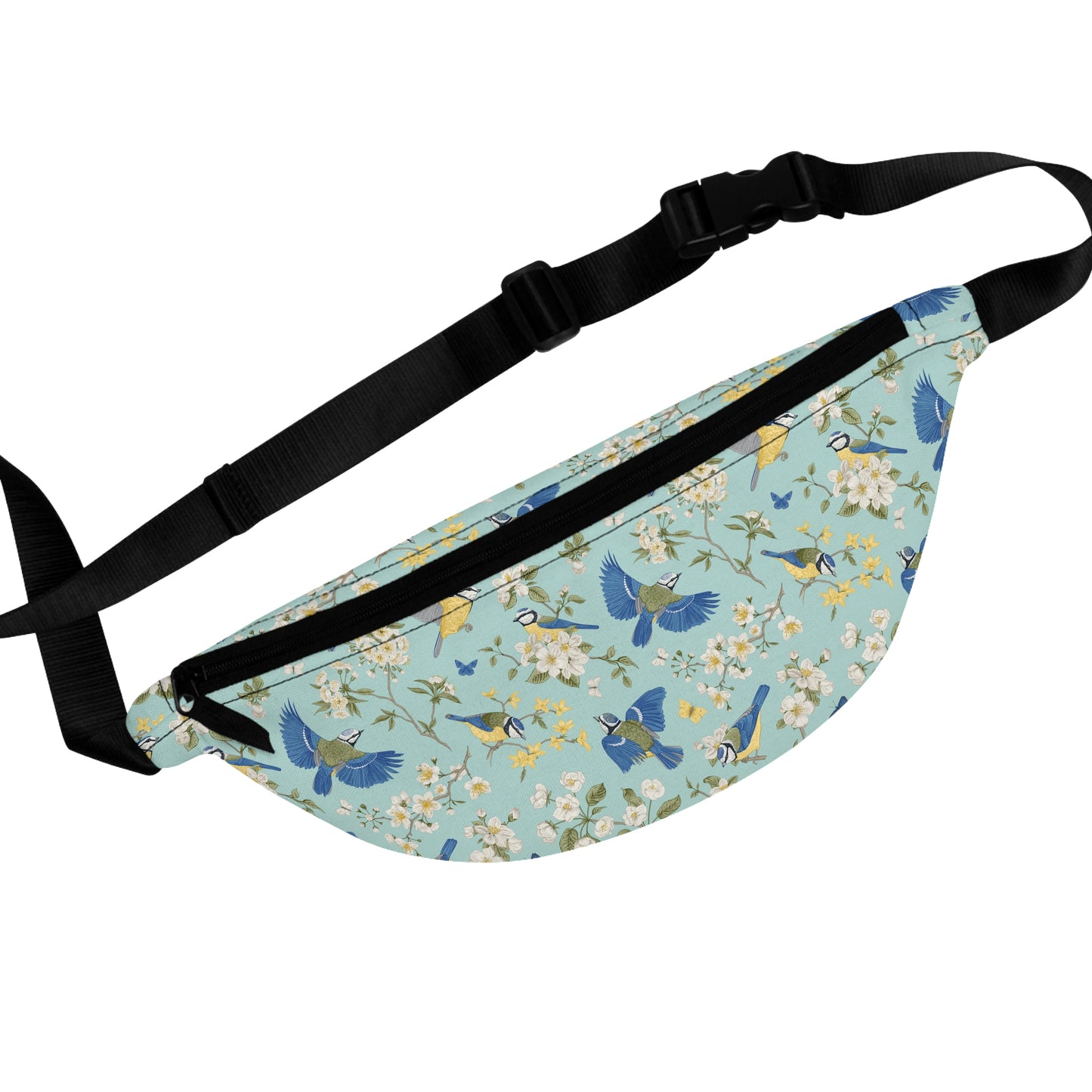 Chinoiserie Birds and Flowers Fanny Pack
