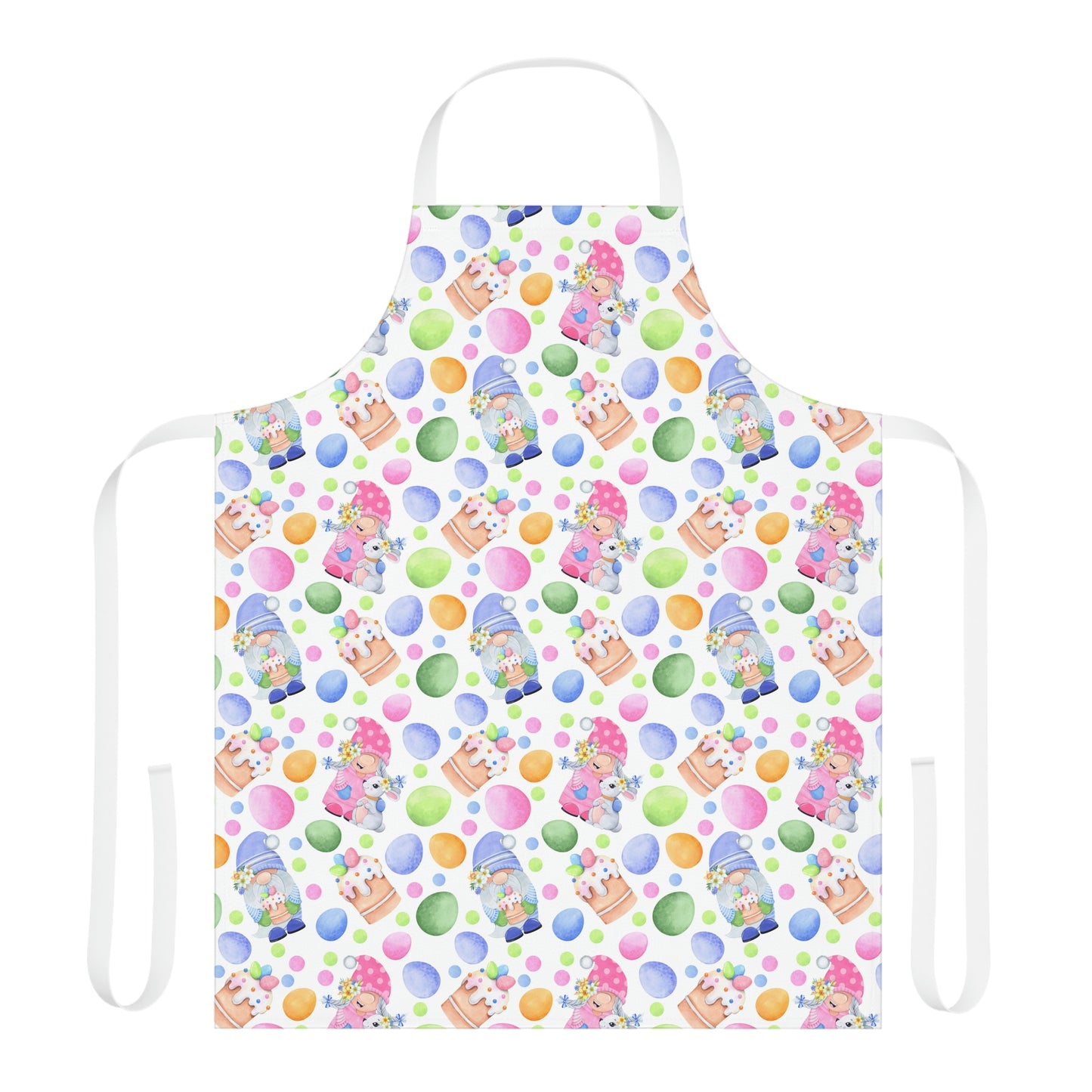 Easter Gnomes and Pastel Eggs Apron