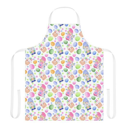 Easter Gnomes and Pastel Eggs Apron