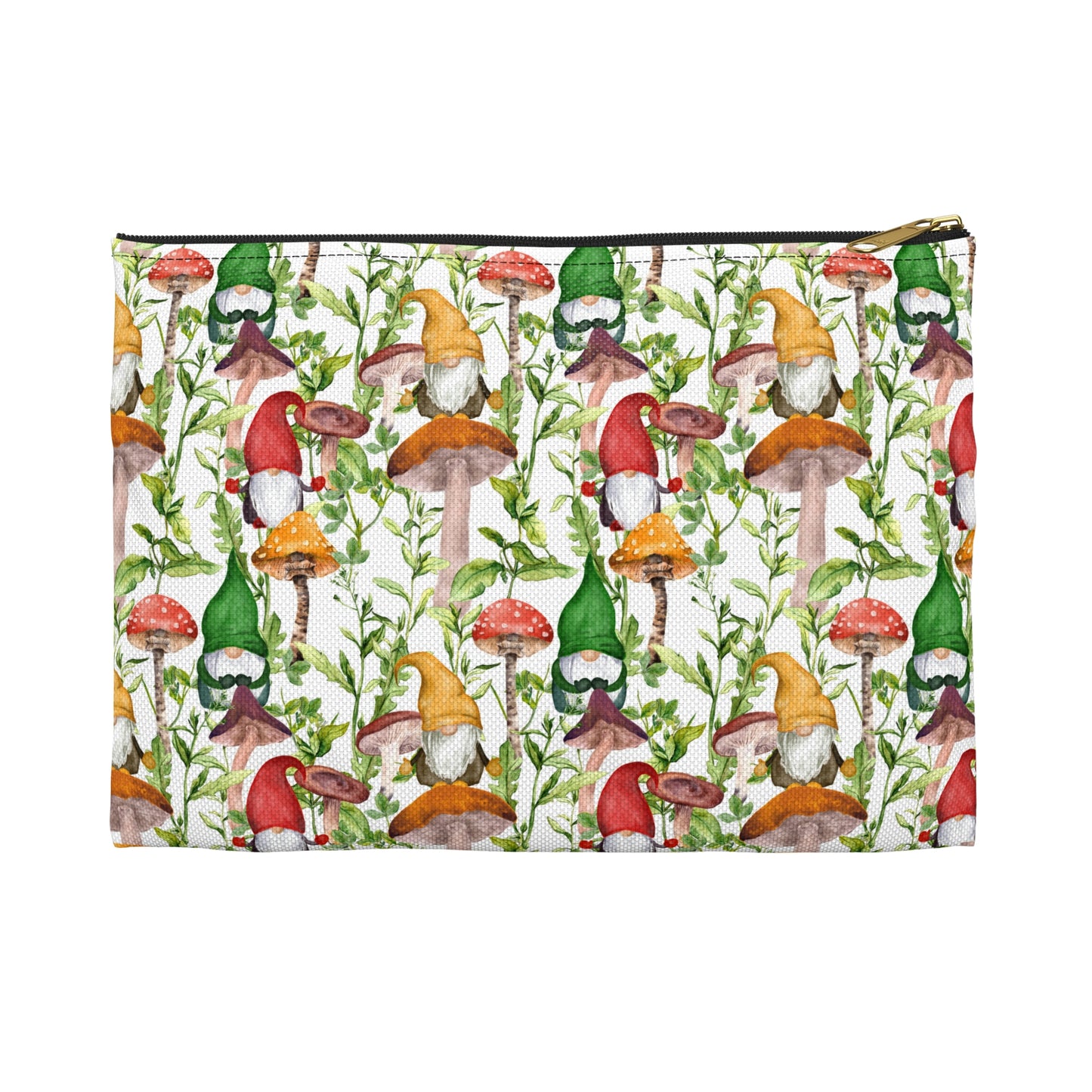 Gnomes and Mushrooms Accessory Pouch