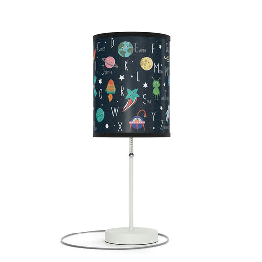 Space Alphabet Lamp on a Stand, US|CA plug