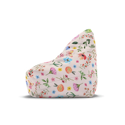 Spring Daisies and Butterflies Bean Bag Chair Cover