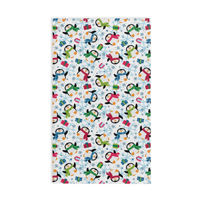 Penguins and Snowflakes Hand Towel